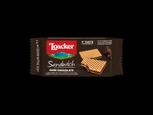 Loacker sandwich dark 25gr x 25