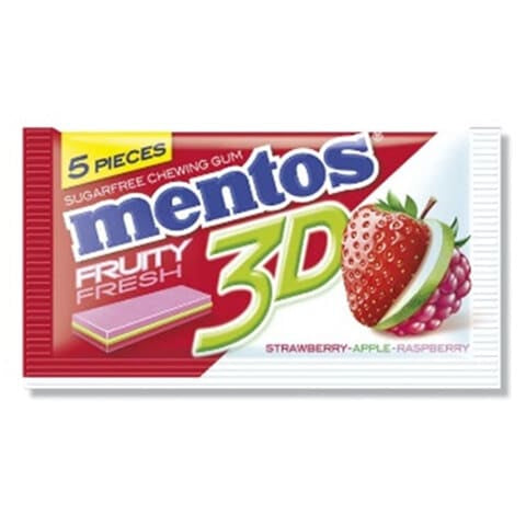 Mentos 3d strawberry 15 × 8.5g