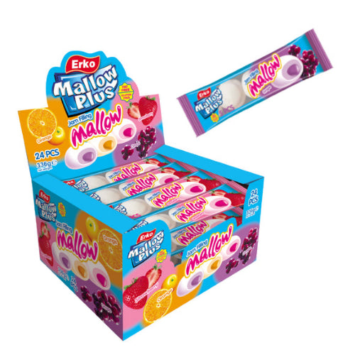 Erko mallow  jam filling grape 14gr ×24